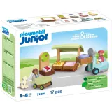 Playmobil - Junior Экологический лоток с вилочным тележкой 71691 — фото 1