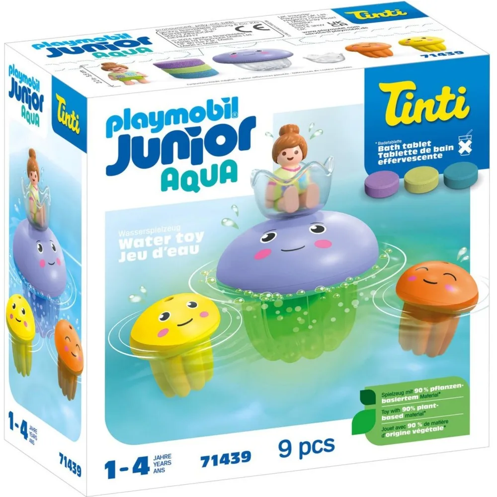 Playmobil Junior Aqua 71439 & Tinti Семья разноцветных медуз 9 деталей