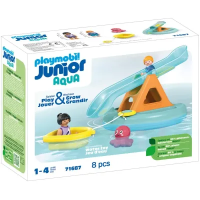 Playmobil Junior Aqua 71687 Плавучий остров с горкой 8 деталей