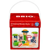 BRIO 30112 «Набор из 25 деревянных кубиков в ведёрке» 30112 — фото 2