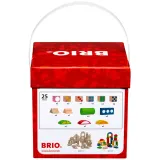 BRIO 30112 «Набор из 25 деревянных кубиков в ведёрке» 30112 — фото 5