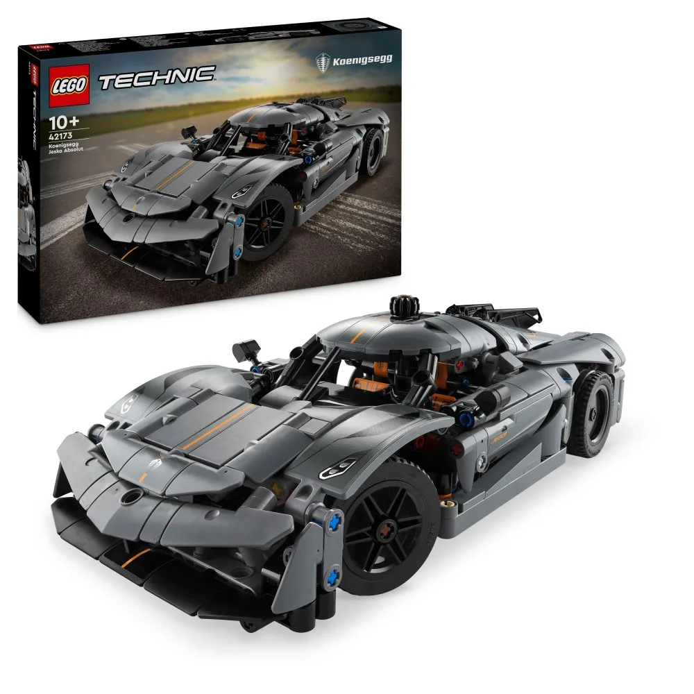 Конструктор LEGO Technic 42173 Серый гиперкар Koenigsegg Jesko Absolut