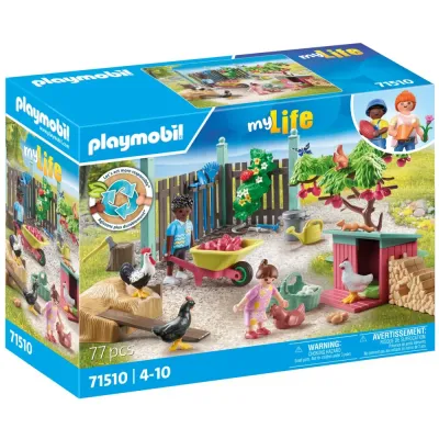 Playmobil 71510 my Life Маленькая куриная ферма в саду 77 деталей