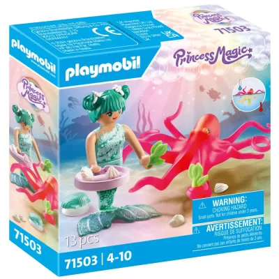 Игровой набор Playmobil 71503 Русалочка с осьминогом Princess Magic 71503 13 деталей