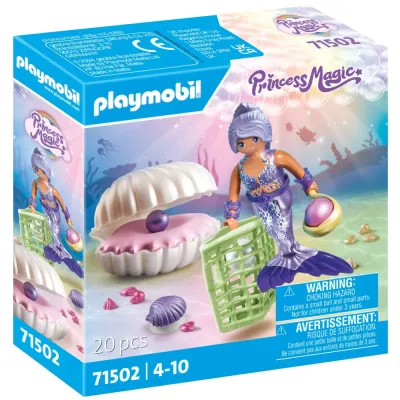 Игровой набор Playmobil 71502 Русалочка с жемчужной раковиной Princess Magic 71502 20 деталей