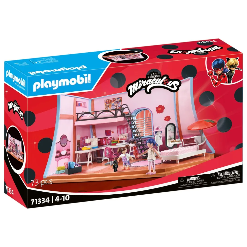 Playmobil Miraculous 71334 Мансарда Маринетт 73 детали
