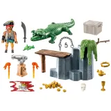 Игровой набор Playmobil 71473 Пират с аллигатором 71473 59 деталей — фото 2