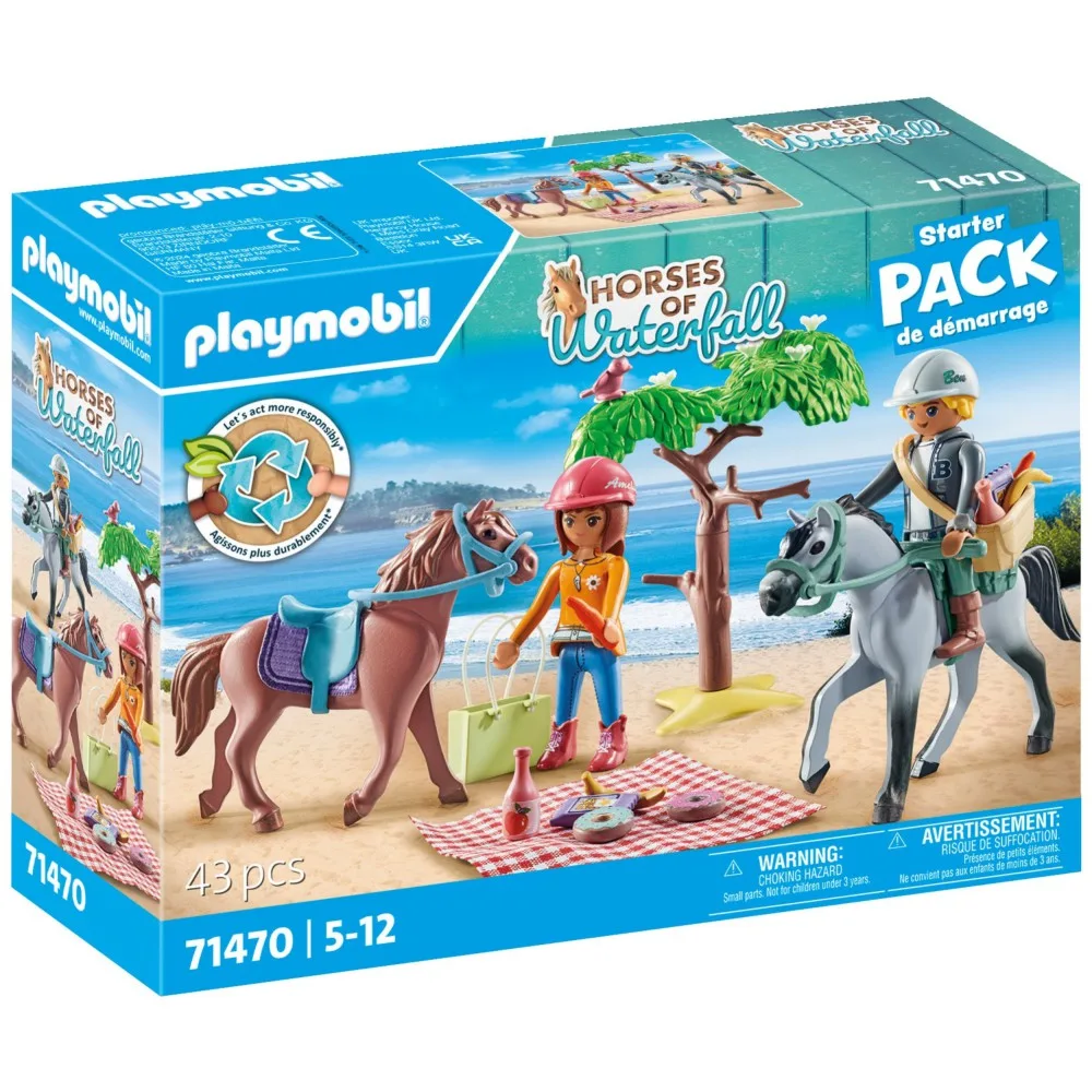 Playmobil - Horses of Waterfall Прогулка на лошадях на пляже с Амелией и Беном 71470