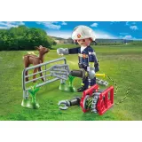 Игровой набор Playmobil 71467 Пожарная бригада Спасение животных 71467 22 детали — фото 3