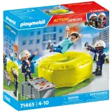 Игровой набор Playmobil 71465 Пожарные с воздушной подушкой 71465 13 деталей — фото 1