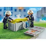 Игровой набор Playmobil 71465 Пожарные с воздушной подушкой 71465 13 деталей — фото 3