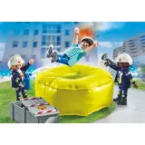 Игровой набор Playmobil 71465 Пожарные с воздушной подушкой 71465 13 деталей — фото 4