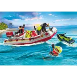 Игровой набор Playmobil 71464 Пожарный катер с гидроциклом 71464 52 детали — фото 4