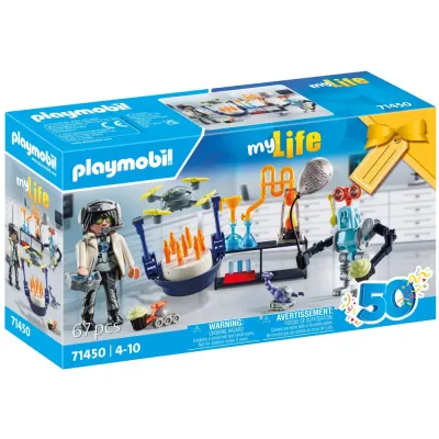 Playmobil 71450 my Life Учёный с роботами 67 деталей