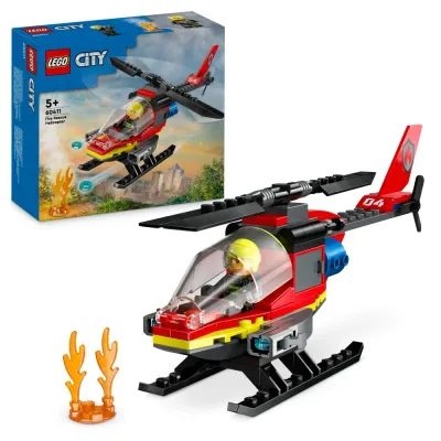 Конструктор LEGO City 60411 Пожарный спасательный вертолёт арт. 60411 85 дет