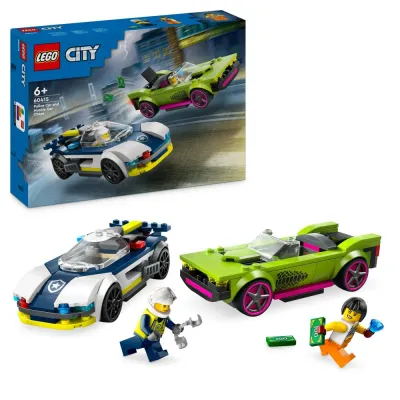 Конструктор LEGO City 60415 Погоня полицейской машины за маслкаром