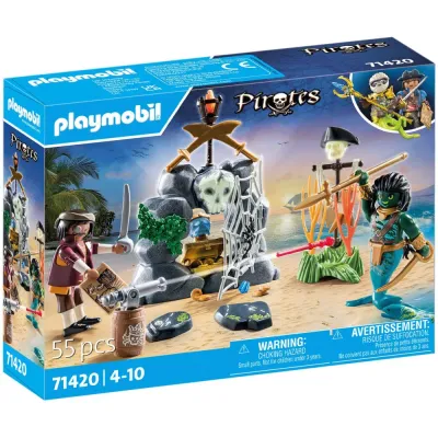 Игровой набор Playmobil 71420 Поиски сокровищ Pirates 71420 55 деталей