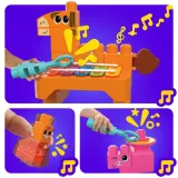 Конструктор Mega Bloks Fisher-Price HPB46 Музыкальные животные фермы 40 деталей — фото 4