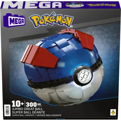MEGA Pokemon - Duży GreatBall Набор строительных блоков 299 элементов HMW04