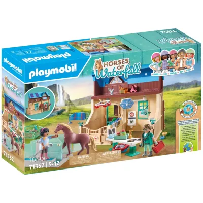 Playmobil Horses 71352 of Waterfall Иппотерапия и ветеринарная клиника 164 детали