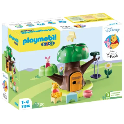Playmobil 71316 1.2.3 & Disney Домик на дереве Винни-Пуха и Пятачка 17 деталей