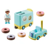 Playmobil 71325 1.2.3 Весёлый фургон с пончиками 7 деталей — фото 2