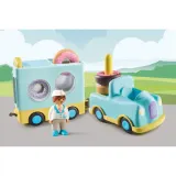 Playmobil 71325 1.2.3 Весёлый фургон с пончиками 7 деталей — фото 3