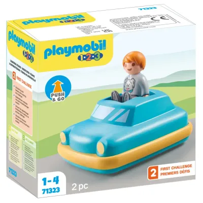 Playmobil 71323 1.2.3 Машинка Push & Go 2 детали