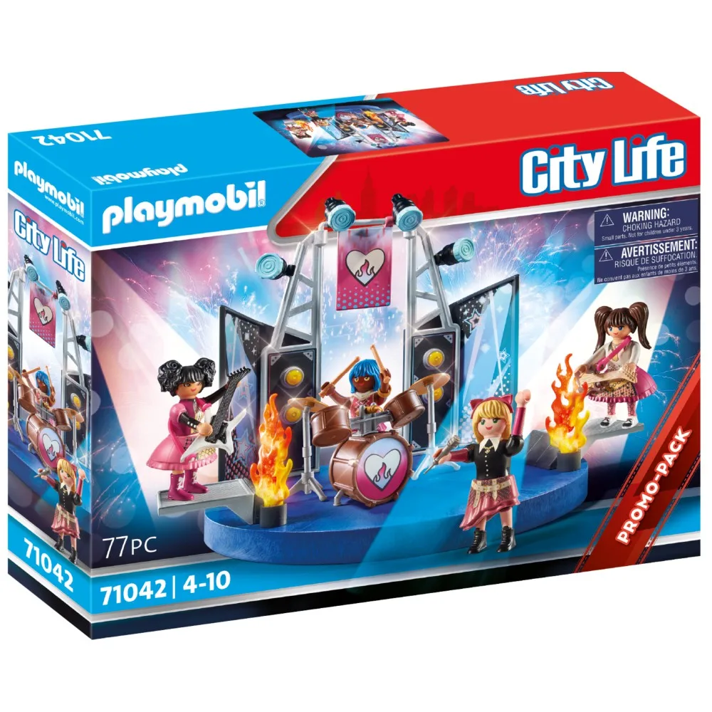 Playmobil City Life 71042 Музыкальная группа 77 деталей