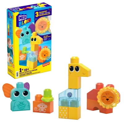 Конструктор Mega Bloks HKN42 Активные животные джунглей 15 деталей