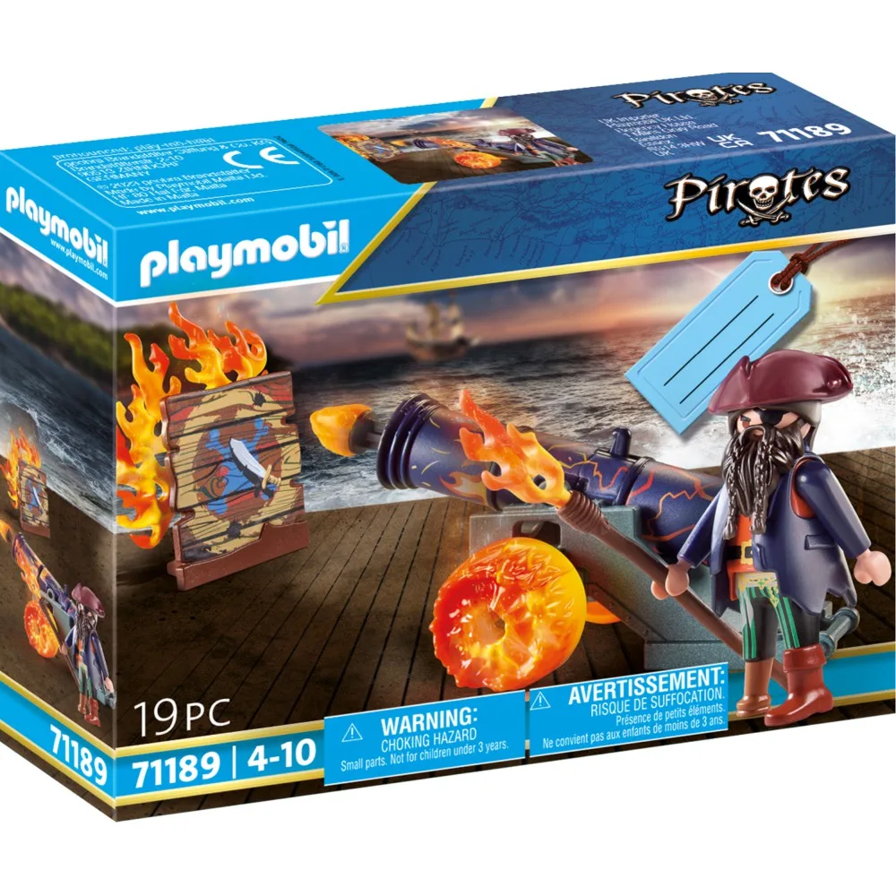 Игровой набор Playmobil 71189 Пират с пушкой 71189 19 деталей