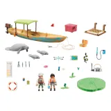 Игровой набор Playmobil Wiltopia 71010 Прогулка на лодке к ламантинам 71010 71 деталь — фото 2