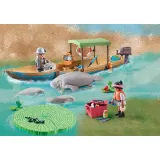 Игровой набор Playmobil Wiltopia 71010 Прогулка на лодке к ламантинам 71010 71 деталь — фото 3