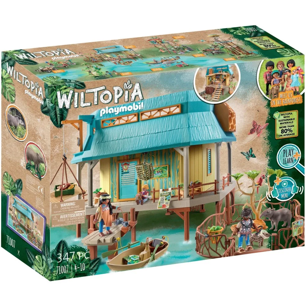 Игровой набор Playmobil Wiltopia 71007 Центр по уходу за животными 71007 347 деталей