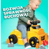 Fisher Price HDJ29 — Детская машинка-каталка Fisher-Price Mega Bloks CAT с 10 кубиками — фото 3