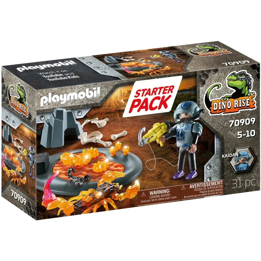 Игровой набор Playmobil Dino Rise 70909 «Схватка с огненным скорпионом» стартовый набор 70909