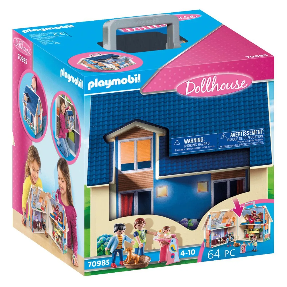 Playmobil 70985 Переносной кукольный домик с обстановкой 64 детали