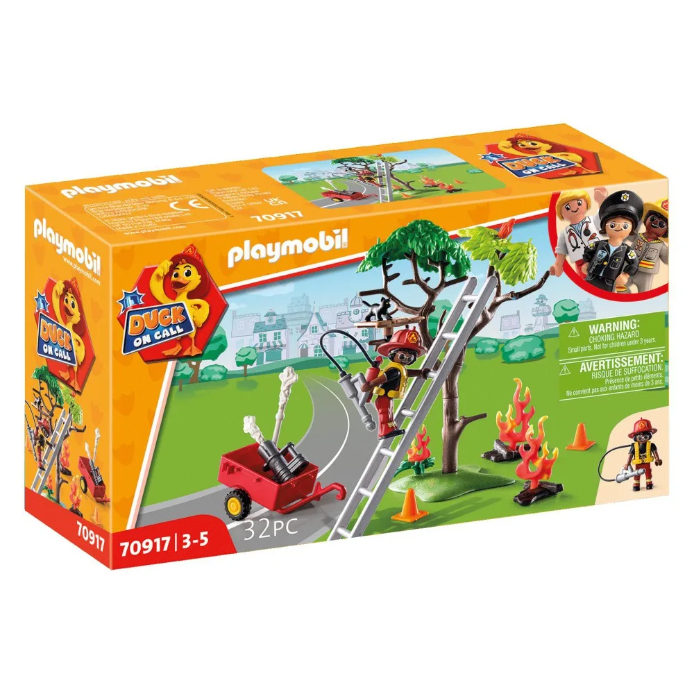 Игровой набор Playmobil Duck On Call 70917 «Операция пожарных. Спаси котёнка!» 70917