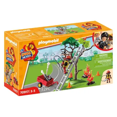 Игровой набор Playmobil Duck On Call 70917 «Операция пожарных. Спаси котёнка!» 70917