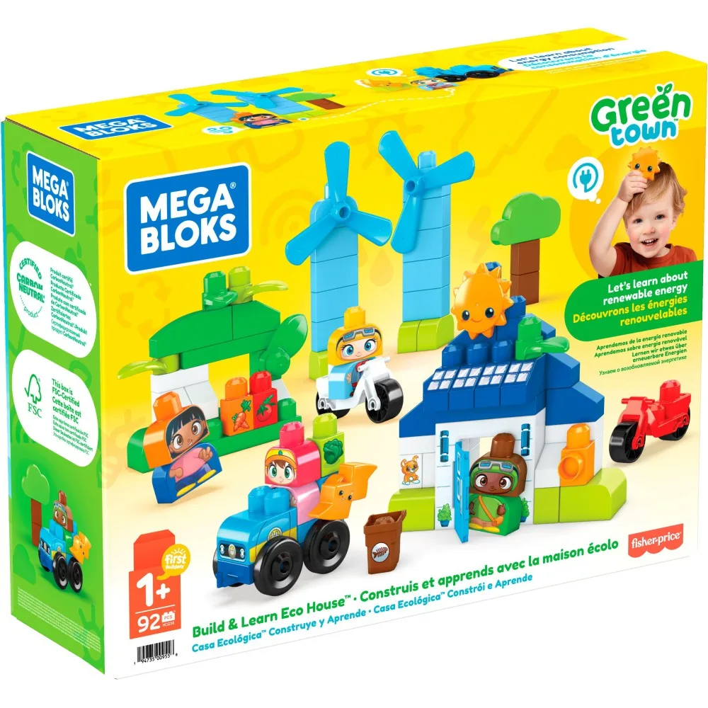 Fisher Price HCG36 — Конструктор Fisher-Price Mega Bloks ЭКО Домик