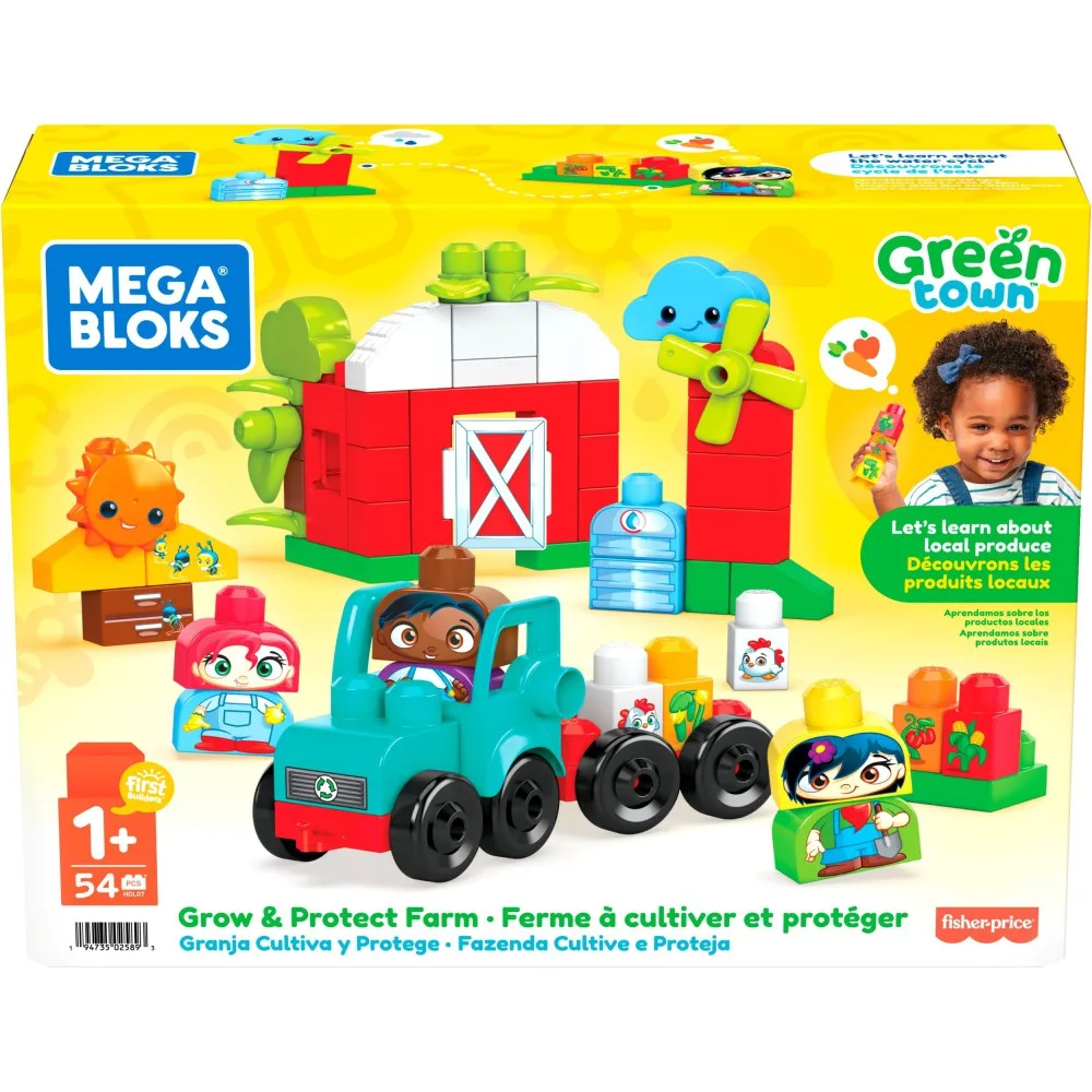 Fisher Price HDL07 — Конструктор Fisher-Price Mega Bloks ЭКО Ферма