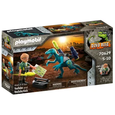Playmobil Dino Rise 70629 Дядя Роб Подготовка к битве 19 деталей