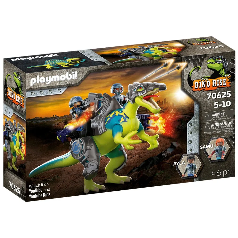 Playmobil Dino Rise 70625 Спинозавр Двойная защита 46 деталей