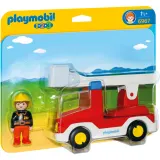 Playmobil - 1.2.3 Пожарная машина с лестницей 6967 — фото 1