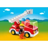 Playmobil - 1.2.3 Пожарная машина с лестницей 6967 — фото 2