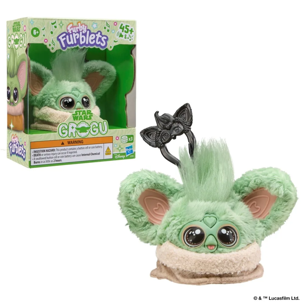Интерактивная мягкая игрушка Hasbro Furby Furblets G3598 x Star Wars Грогу со звуком G3598