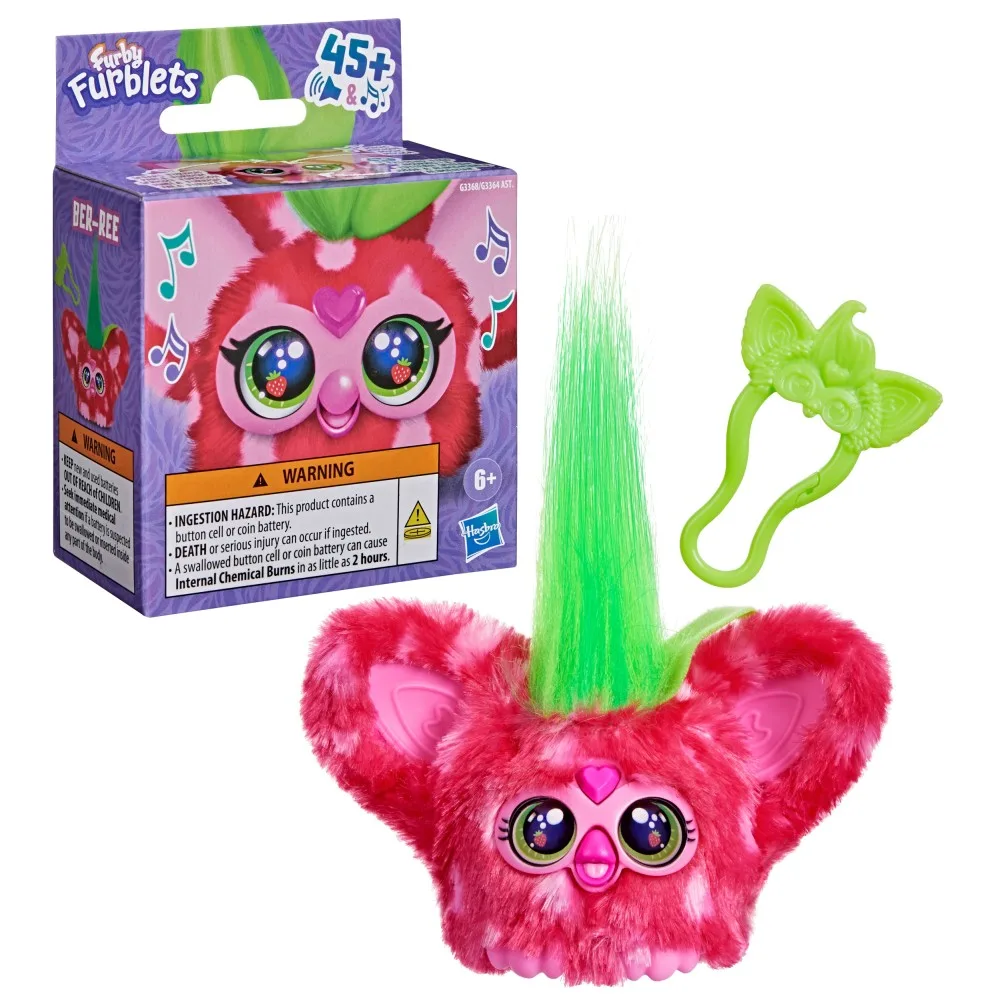 Интерактивная мягкая игрушка Hasbro Furby Furblets G3368 Бер-Ри Клубника G3368