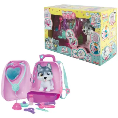 Simba 5950162 — Игровой набор Pamper Petz Чемоданчик ветеринара с питомцем хаски 5950162