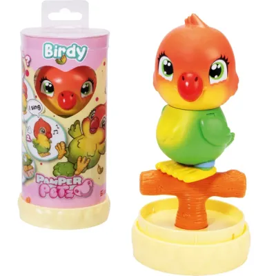 Simba 5950168 — Интерактивная игрушка Pamper Petz Поющий попугай Бёрди 13 см 5950168