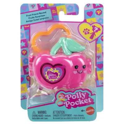 Mattel JKC86 JKC90 — Компактный набор-сюрприз Polly Pocket Фрукты Вишня с куколкой JKC90